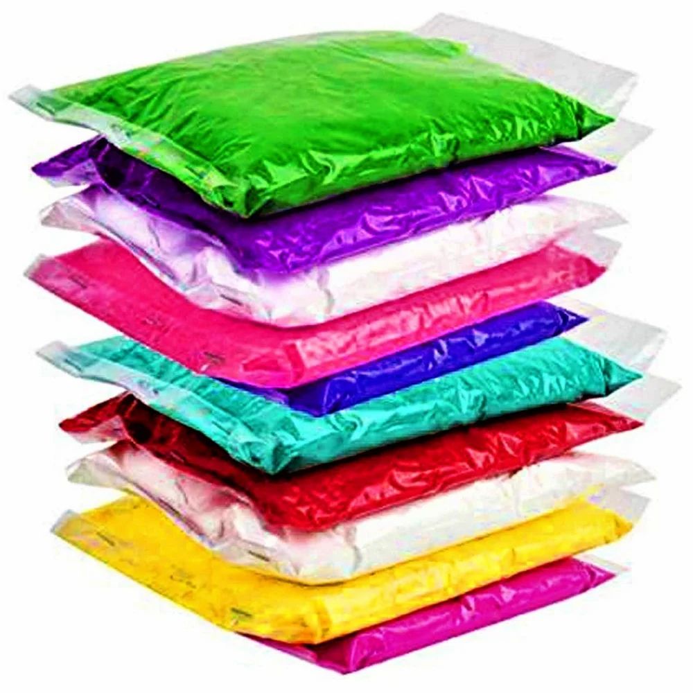 Color Powder Pack of 10 Polybags Multi Colored