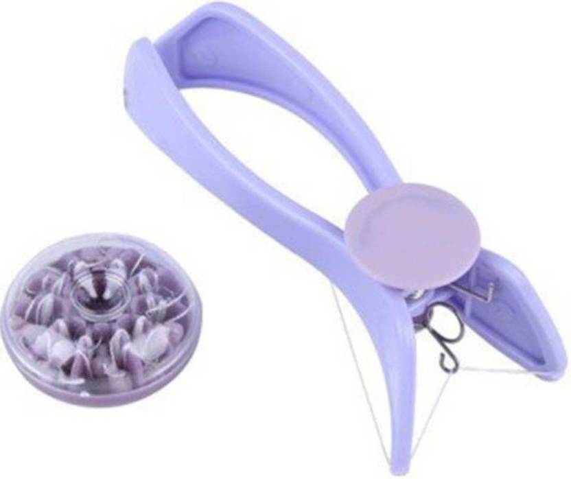 Piesome Eyebrow Face And Body Hair Threading And Removal System, Tweezers for Eyebrows, Threading Tool, Threading Machine for Women, Threading Epilators for Women (Purple)