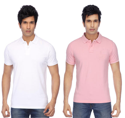 Ketex Cotton Blend Half Sleeves Polo Tshirt (Pack of 2)